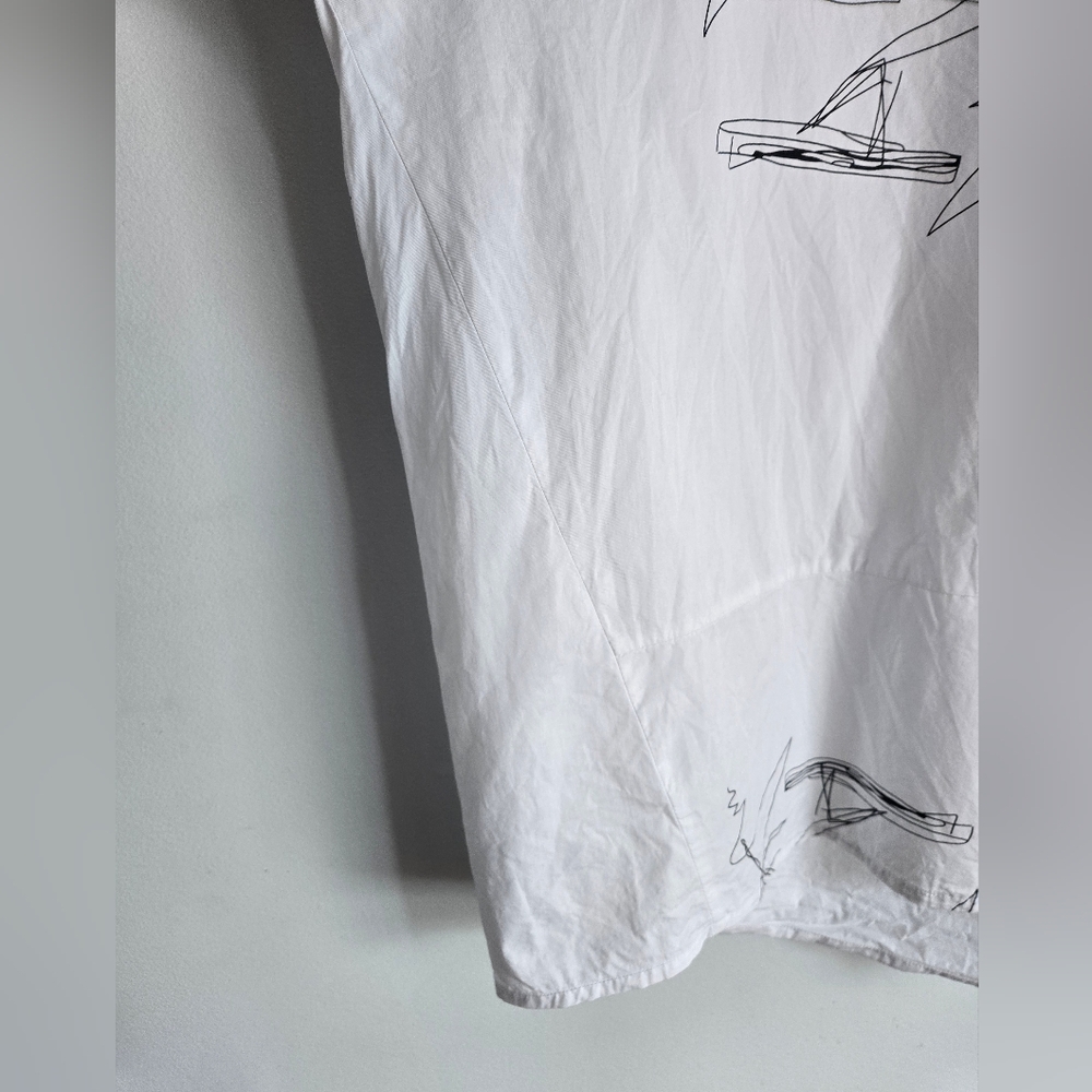 UCHUU MONTREAL White Graphic Shirt - Picture 5 of 15